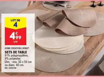 ALDI Sets de Table offre