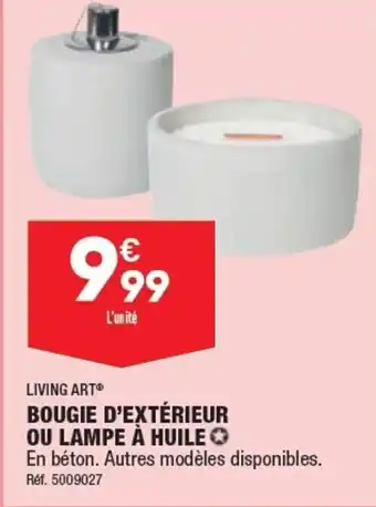 ALDI Bougie D'Extérieur ou Lampe à Huile offre