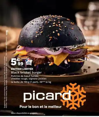Black brisket burger