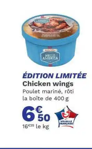Picard Chicken wings offre
