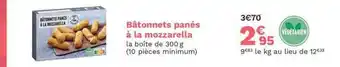 Picard Bâtonnets panés à la mozzarella offre