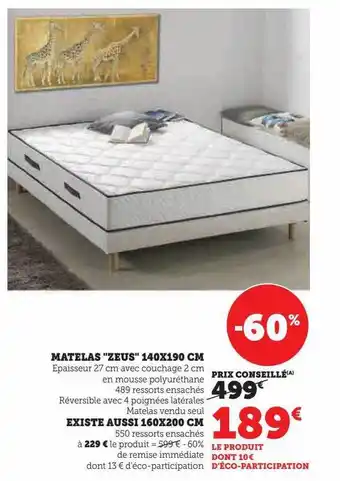 Super U Matelas offre
