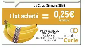 Spar Banane casino bio max havelaar catégorie 2 offre
