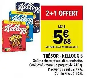 Supeco Trésor - kellogg's offre