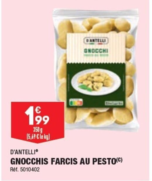 Promo Gnocchis Farcis au Pesto chez ALDI
