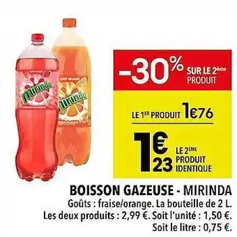 Supeco Boisson gazeuge - mirinda offre