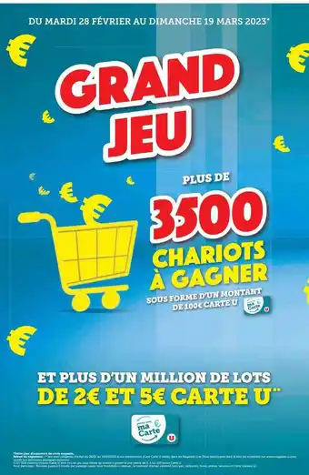 U Express Grand jeu offre