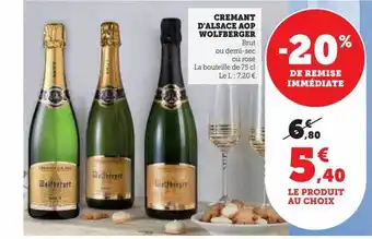 Crémant d'alsace aop wolfberger