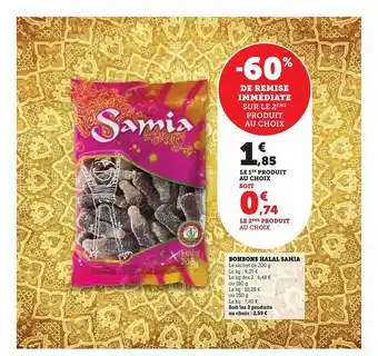 U Express Bonbons halal samia offre