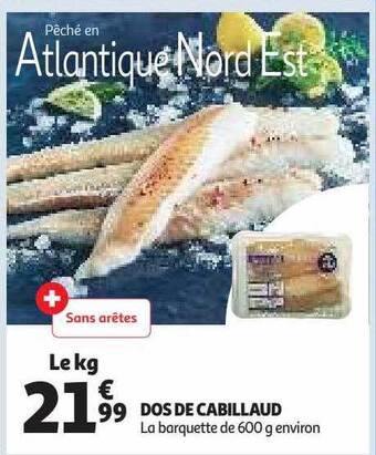 Auchan Dos de cabillaud offre