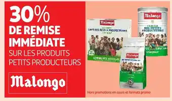 Auchan Les produits petits producteurs malongo offre