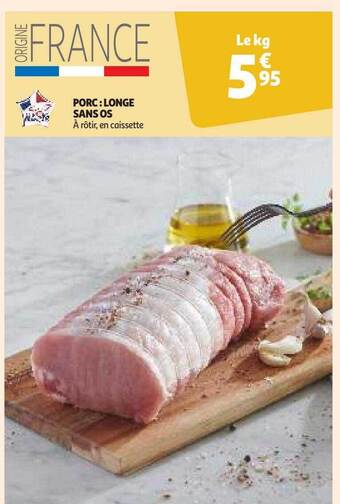 Auchan Porc : longe sans os offre