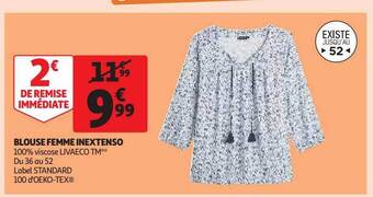 Auchan Blouse femme inextenso offre