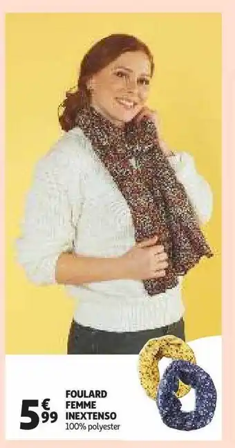 Auchan Foulard femme inextenso offre