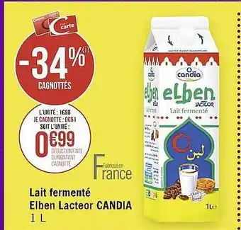 Lait fermenté elben lacteor candia