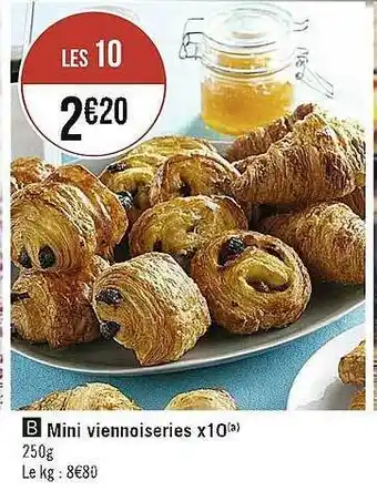 Mini viennoiseries x 10