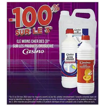 Casino Supermarchés Les produits droguerie casino offre