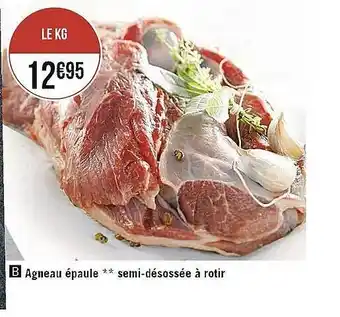 Casino Supermarchés Agneau épaule**semi-désossée à rôtir offre