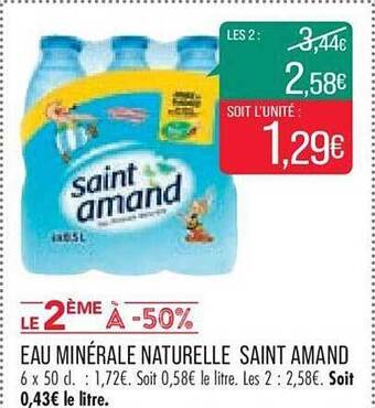 Match Eau minérale naturelle saint amand offre