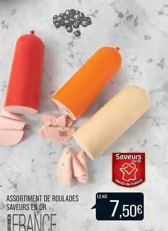 Match Assortiment de roulades saveurs en or offre