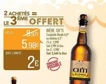 Match Bière ch'ti offre