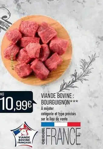 Match Viande bovine : bourguignon*** offre