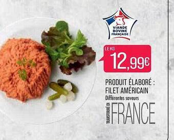 Match Produit élaboré : filet américain offre