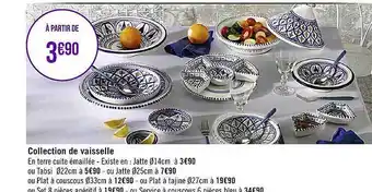 Collection de vaisselle