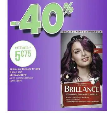Coloration brillance n°859 violine soie schwarzkopf