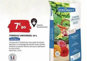 Terreau universel 70l jardibest