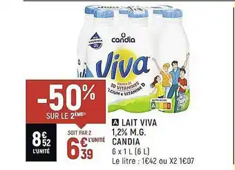 Spar Lait viva 1,2% m.g. candia offre