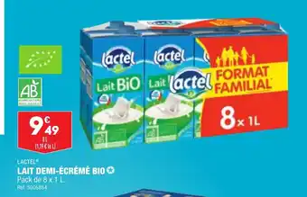 Lait Demi-écrémé Bio