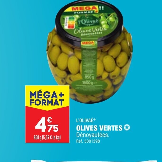 Promo Olives Vertes chez ALDI