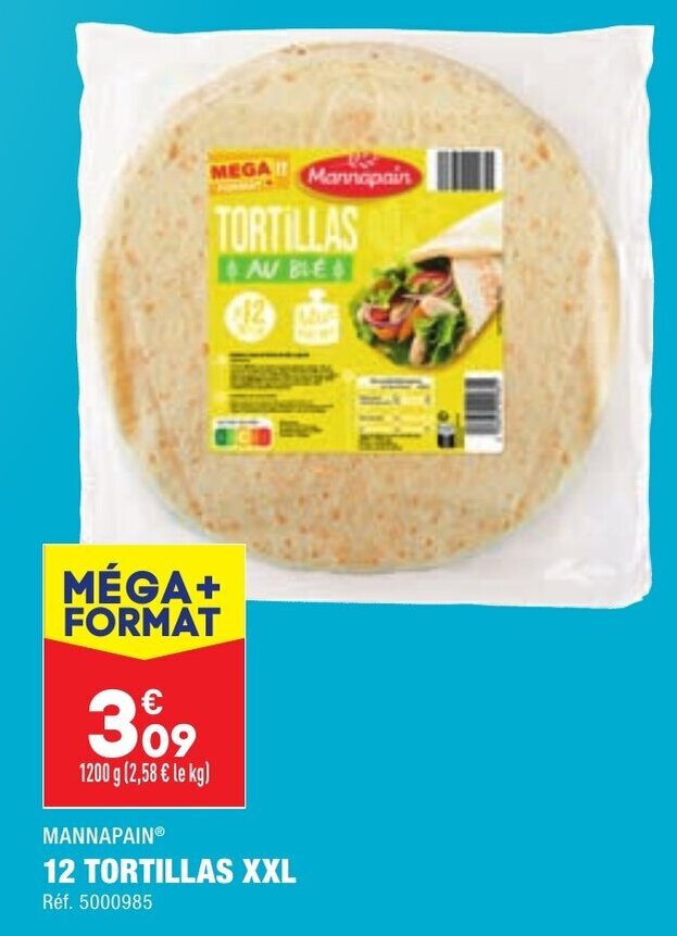Promo 12 Tortillas XXL chez ALDI