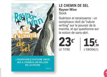 E.Leclerc Le chemin de sel - raynor winn offre