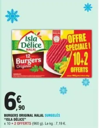 Burgers original halal surgelés "ISLA DÉLICE"