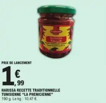 E.Leclerc Harissa recette traditionnelle tunisienne "LA PHENICIENNE" offre