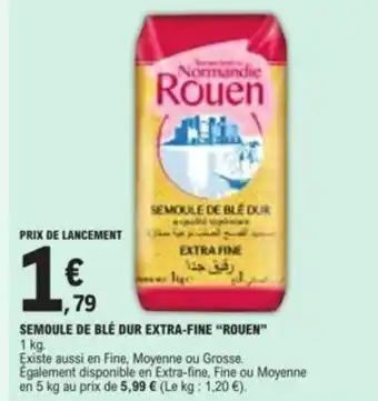 Semoule de blé dur extra-fine "ROUEN"