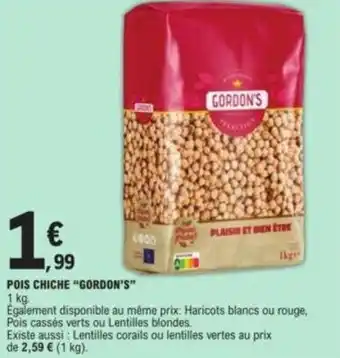 E.Leclerc Pois chiche "GORDON'S" offre