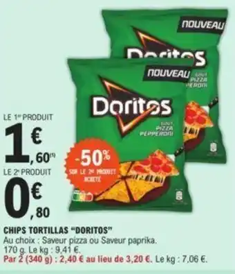 E.Leclerc Chips tortillas "DORITOS" offre