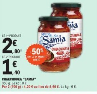 E.Leclerc Chakchouka "SAMIA" offre