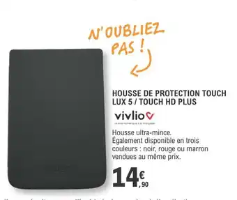 E.Leclerc Housse de protection touch lux 5 / touch HD PLUS offre