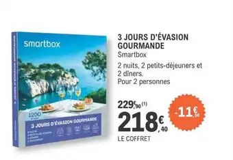E.Leclerc 3 jours d'évasion gourmande - smartbox offre