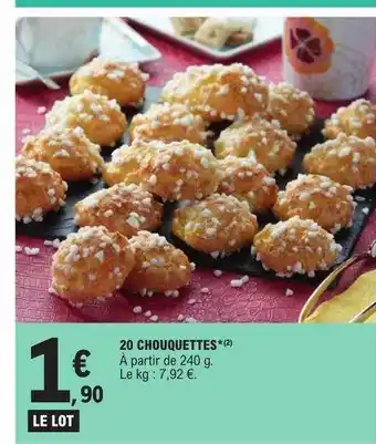 E.Leclerc 20 chouquettes offre