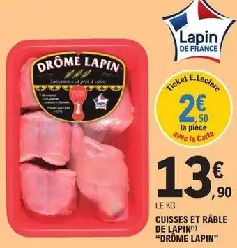 E.Leclerc Cuisses et râble de lapin offre