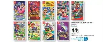 E.Leclerc Sélection de jeux switch offre