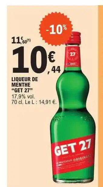 E.Leclerc Liqueur de menthe offre
