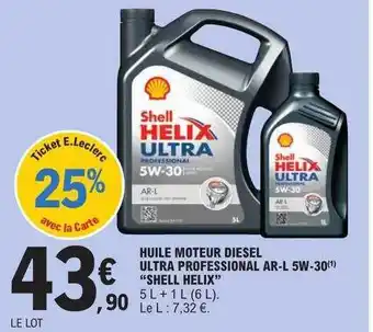 E.Leclerc Huile moteur diesel ultra professional ar-l 5w-30 offre