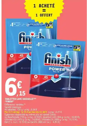 E.Leclerc Tablettes lave-vaisselle offre