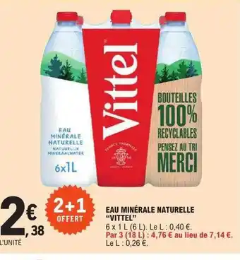 E.Leclerc Eau minérale naturelle offre